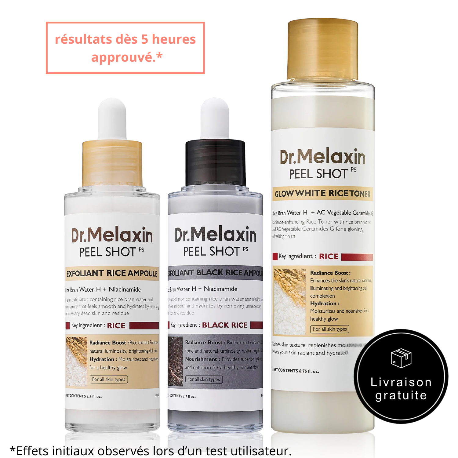 Gamme routine anti imperfections - Peel shoot